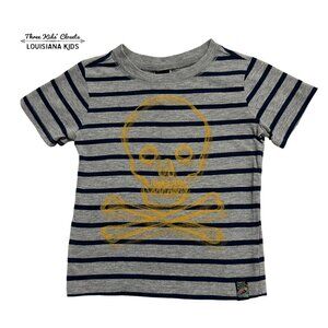 Charlie Rocket 18m Striped Skull & Crossbones Shirt